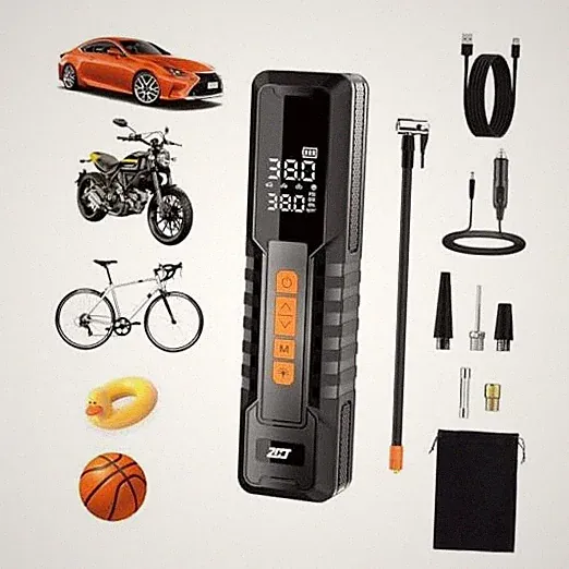 150PSI Portable Tire Inflator, Cordless Air Compressor Pump P108-150PSI-BLK