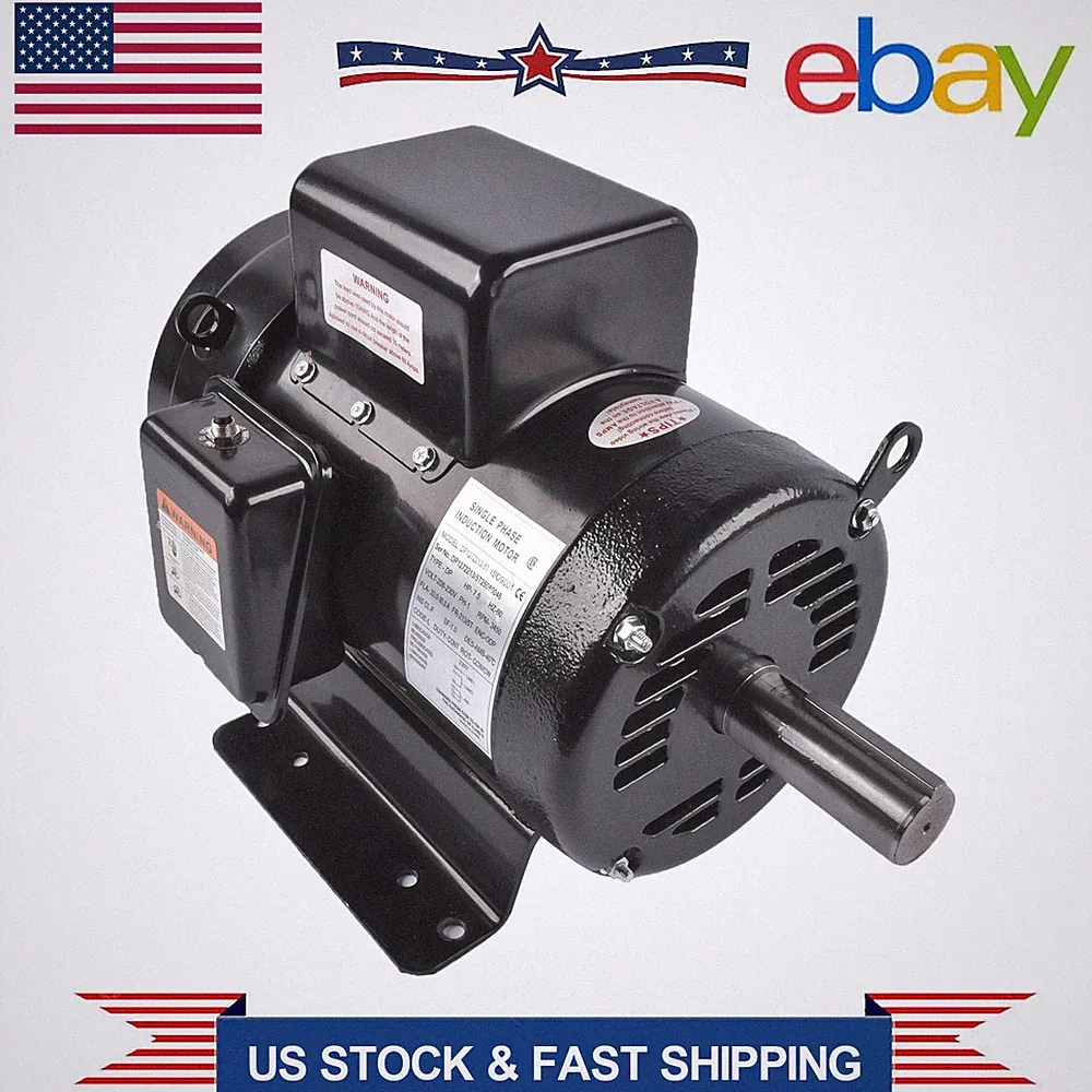 230V Air Compressor Motor 7.5HP 23172604 for Ingersoll Rand Single Phase 3450RPM