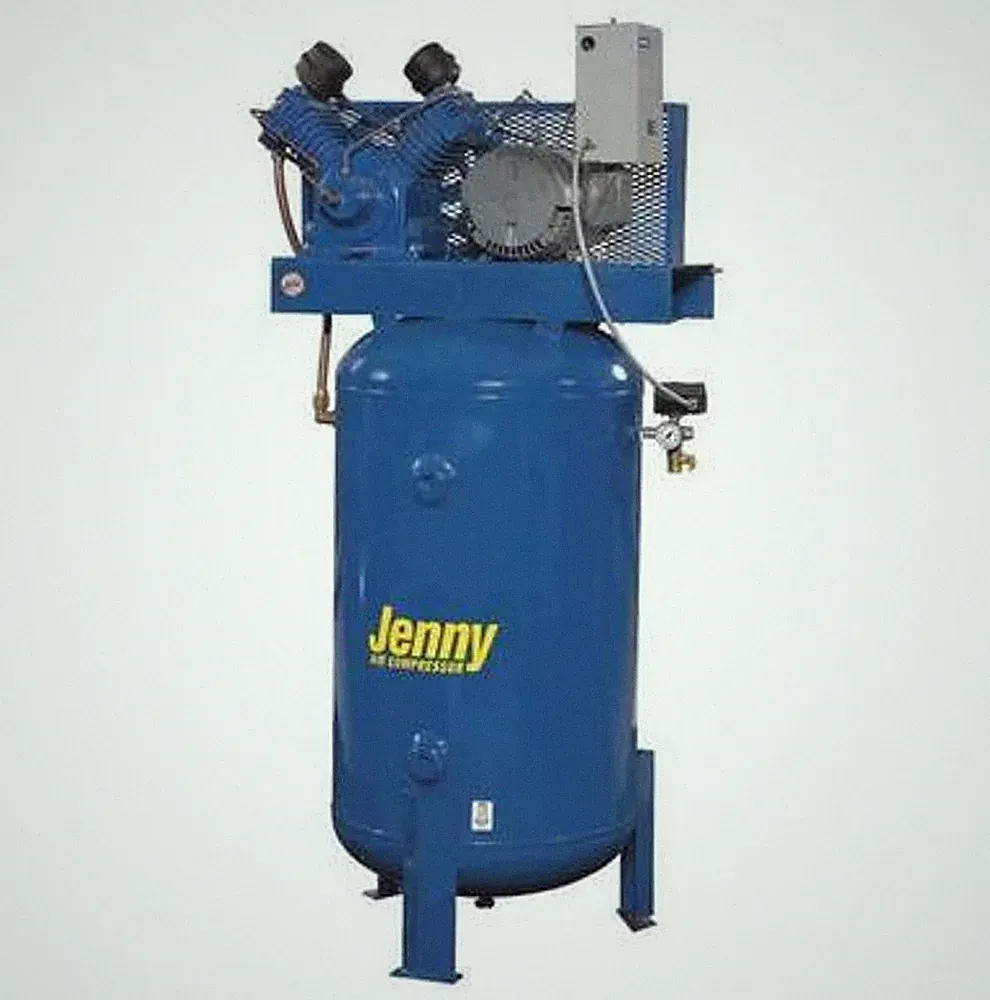 7.5 Hp Jenny U75B-80V-230/3 2-Stage Reciprocating Air Compressor 27.2 CFM