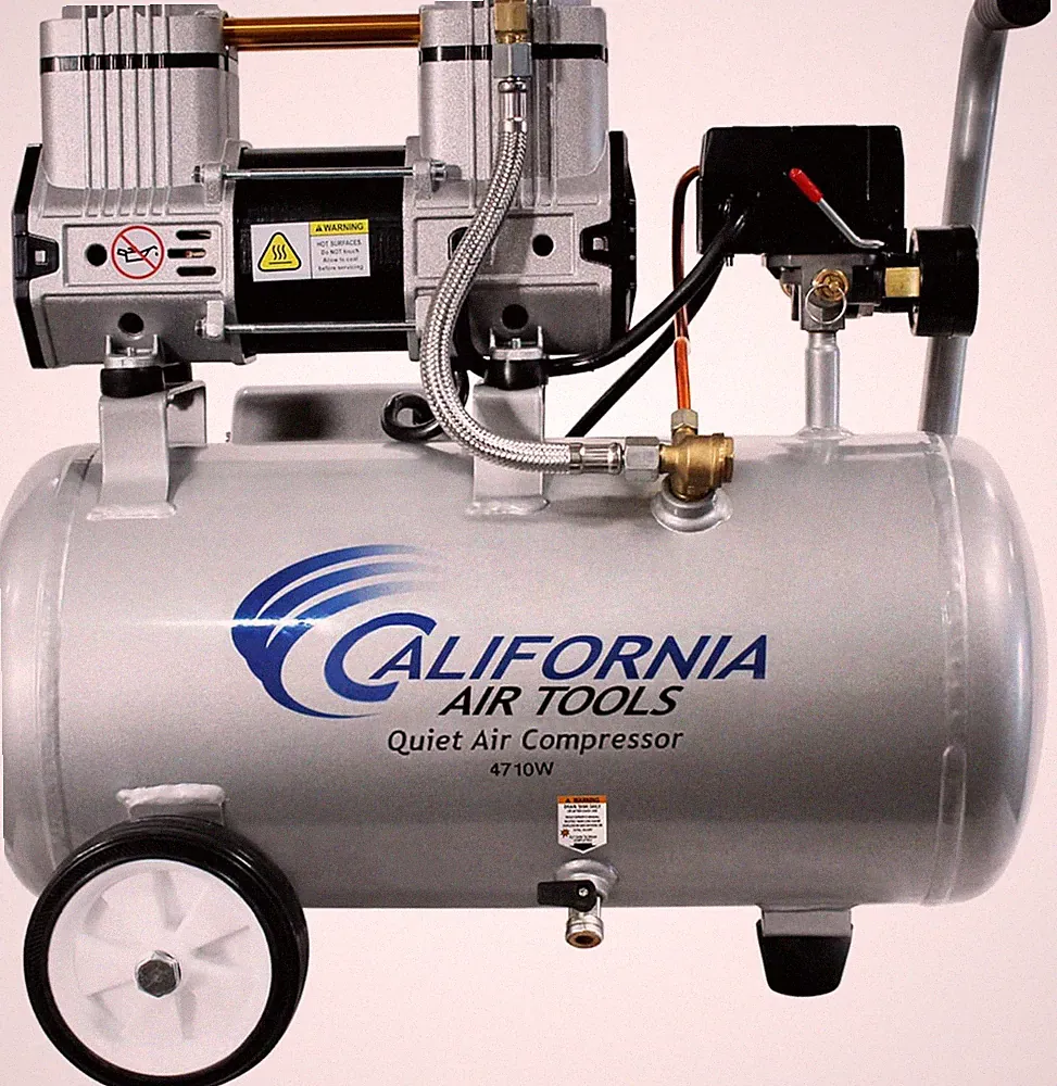 California Air Tools CAT-4710W 1.0 HP Quiet and Oil-Free Air Compressor with Whe