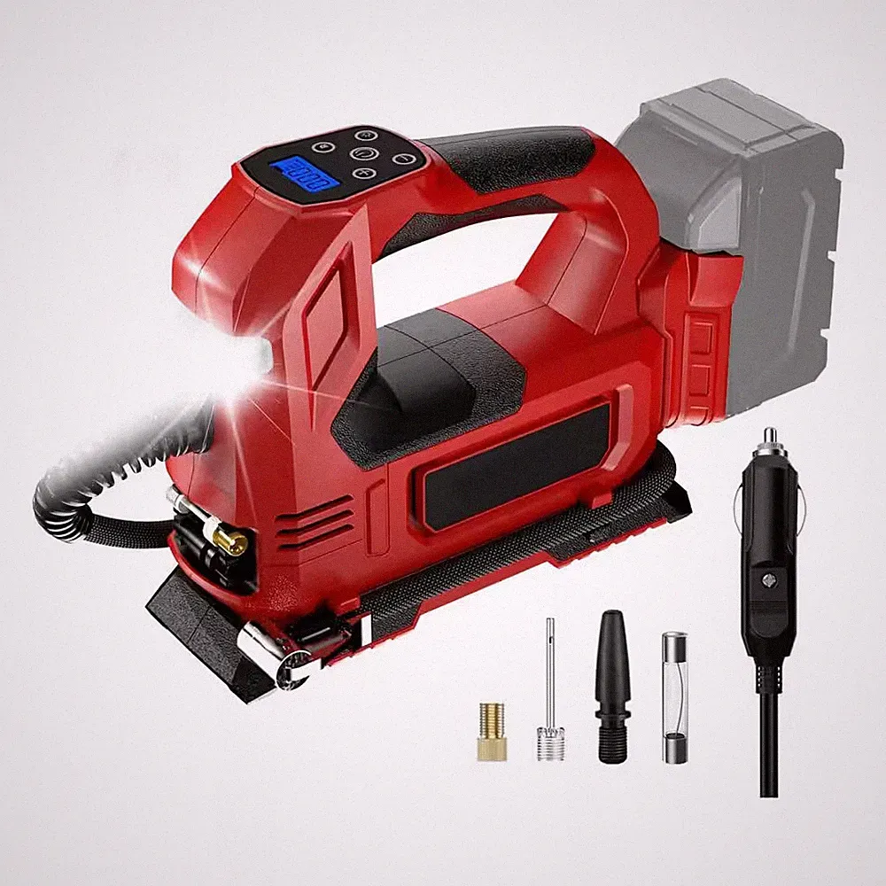 Cordless 160 PSI Portable Electric Air Compressor for Milwaukee M18 with LED Lig