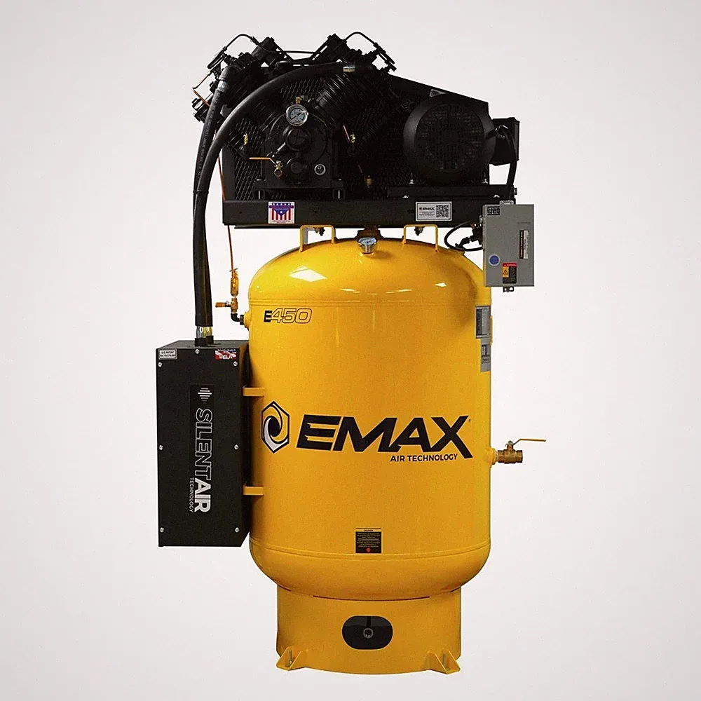EMAX ESP07V120V1 7.5 HP 120 gal 2-Stage 1-Phase 31 CFM Silent Air Compressor New