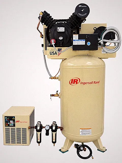 Ingersoll Rand 2475N7.5-P 7.5hp Air Compressor with Dryer & Filters