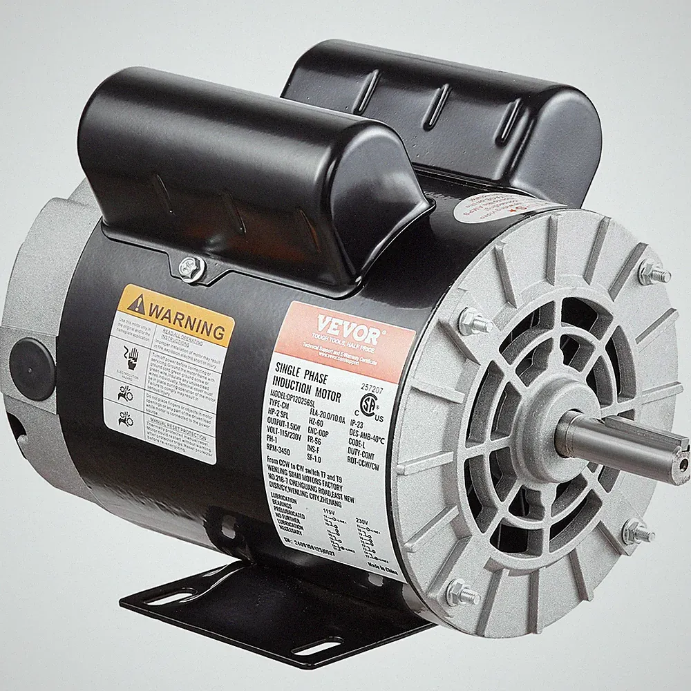 VEVOR 2HP Air Compressor Motor 115/230V 20/10A 3450RPM 56 Frame CW/CCW Rotation